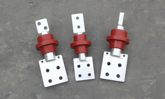 LV Transformer Epoxy Resin Bushing / Support Insulator Indoor With Copper Plate