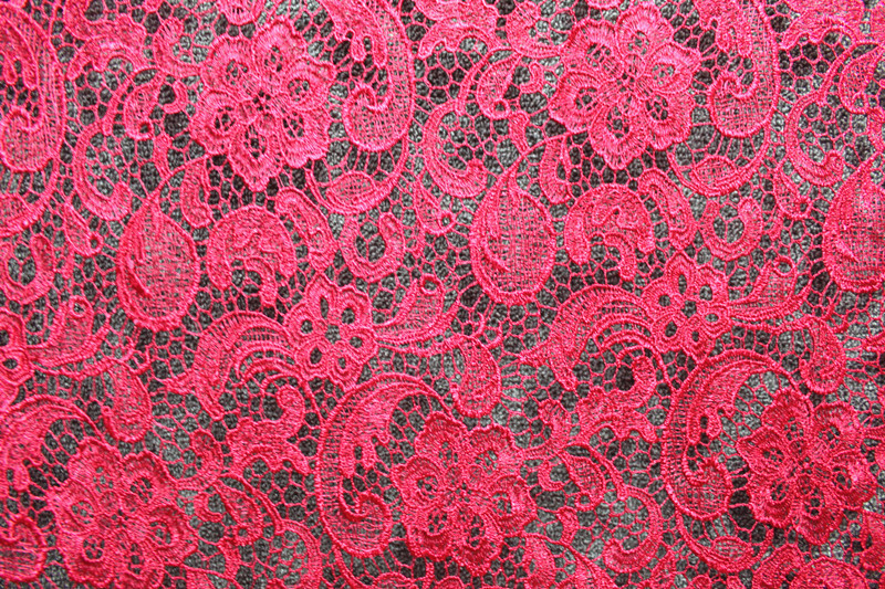 Garment Accessories Chemical Lace Fabric Water Soluble lace fabric in Different Color