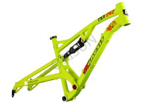 China 26er Trail Mountain Full Suspension Bike Frame Aluminum Alloy 124mm Travel wholesale