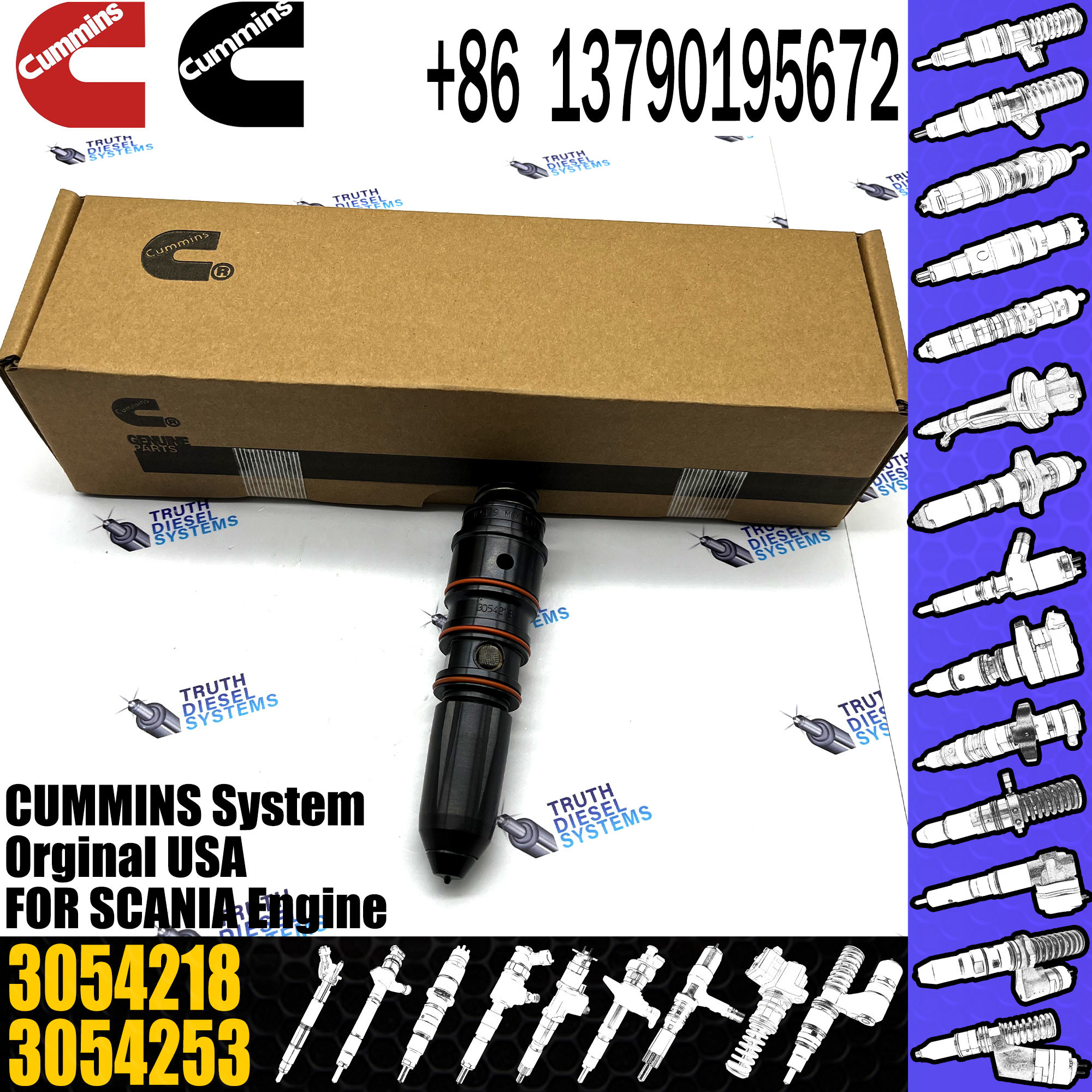 Common Rail Injector 3047973 3071497 4914537 3054218 for Diesel Engine