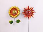 Solar Metal Flower Decorations Outdoor Plug In Decorations Tulip Flower
