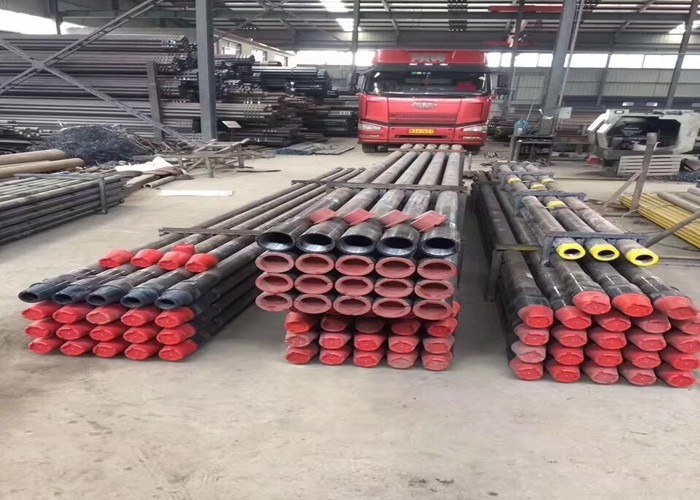 Friction Welding DTH Drill Pipe / Rods 76,89,102,114mm For Rock Blasting And Water Well
