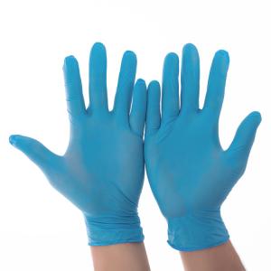 China Medical Examination Disposable Protective Gloves Nitrile Black White Blue wholesale