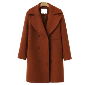 China Custom long woolen overcoat/coat/winderbreaker women suit wholesale