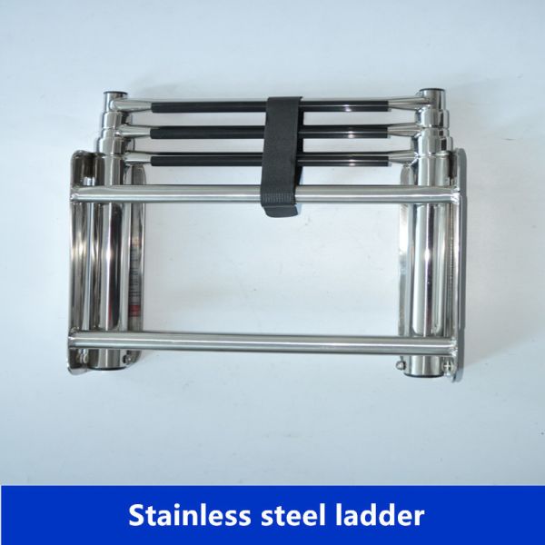 Stainless steel ladders with platform that used for marine/ship, marine hardware