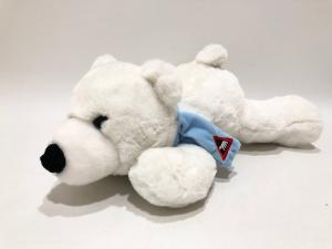 China 100% PP Cotton Gift Stuffed Small Lying Polar Bear Plush Toy Gifts For Kids wholesale