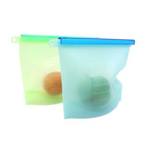 China 1000ML Reusable Silicone Freezer Bags BPA Free For Vegetable wholesale