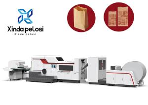 China 380V 50Hz Automatic Kraft Food Paper Bag Production Machine With Flat Handle on sale
