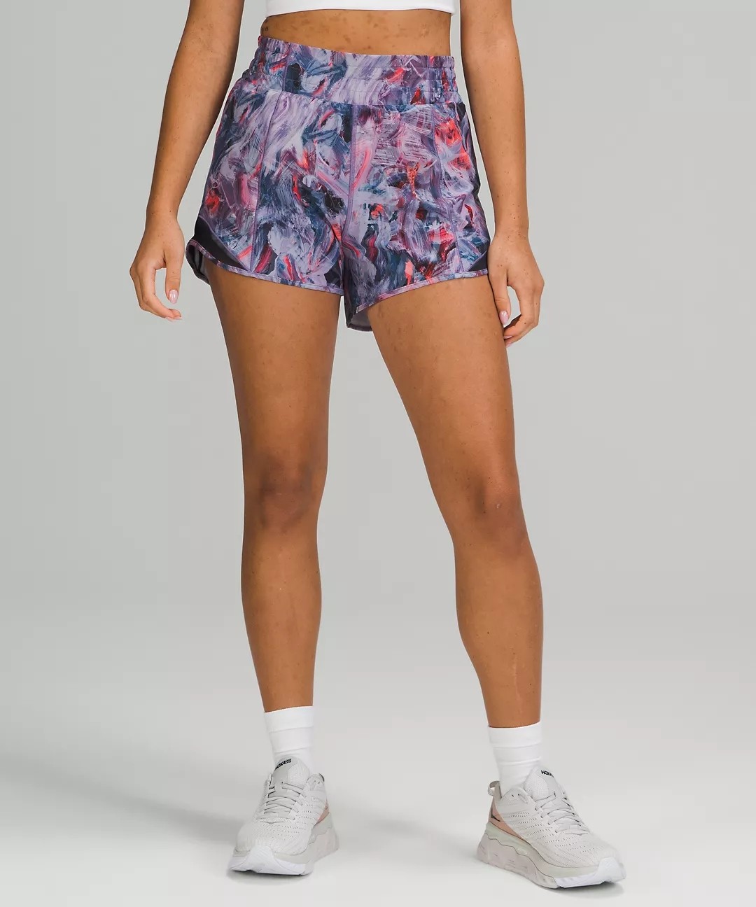 Elastic Waist Band Women'S Running Shorts With Liner