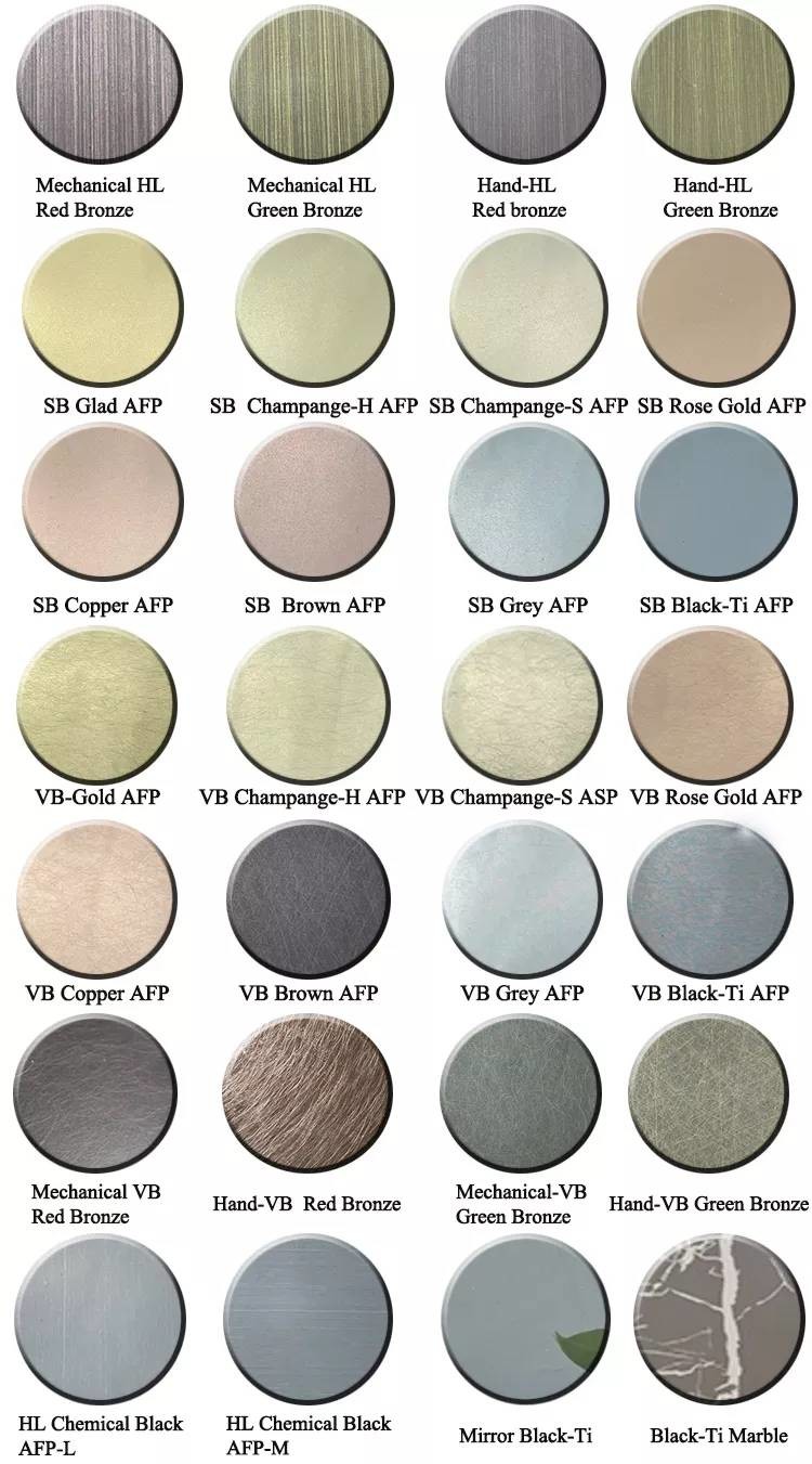 AISI 409L SUH409L Stainless Steel Decorative Sheets With PVD Coating