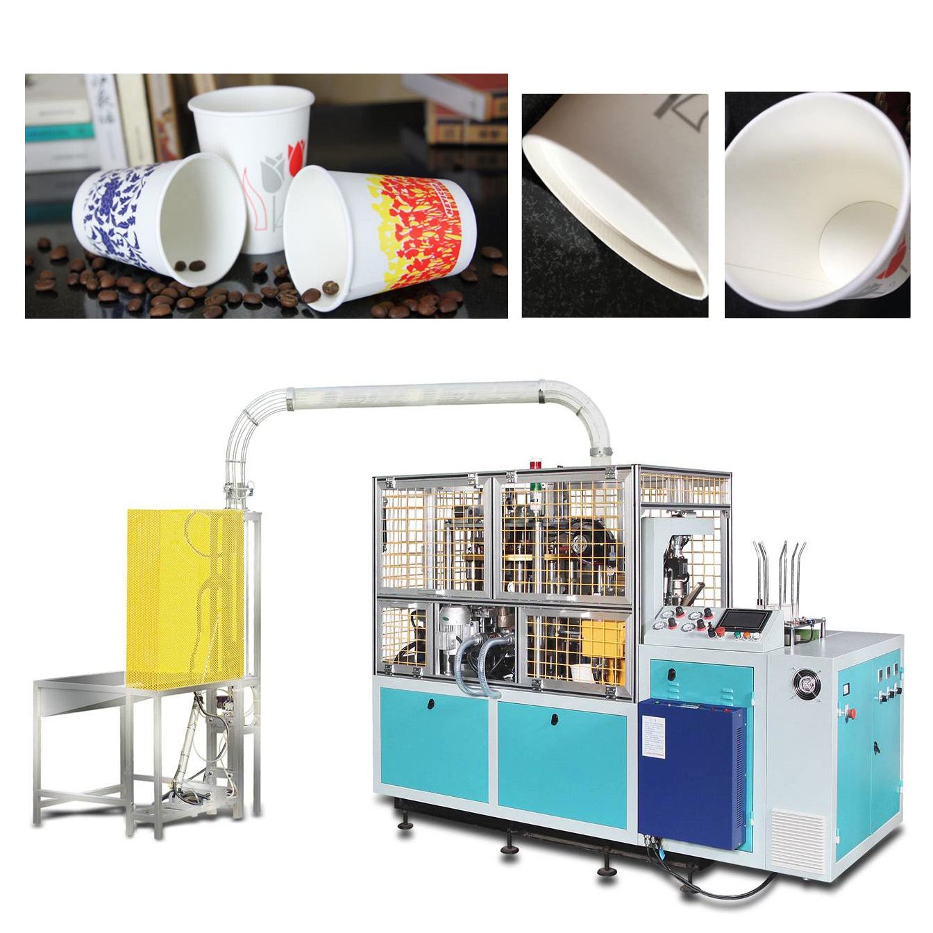 2022 high quality automatic disposable coffee and Cola paper cup manufacturing machine on sale