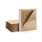 100% Kraft Paper Courier Delivery Bag Honeycomb Paper Cushion Mailer