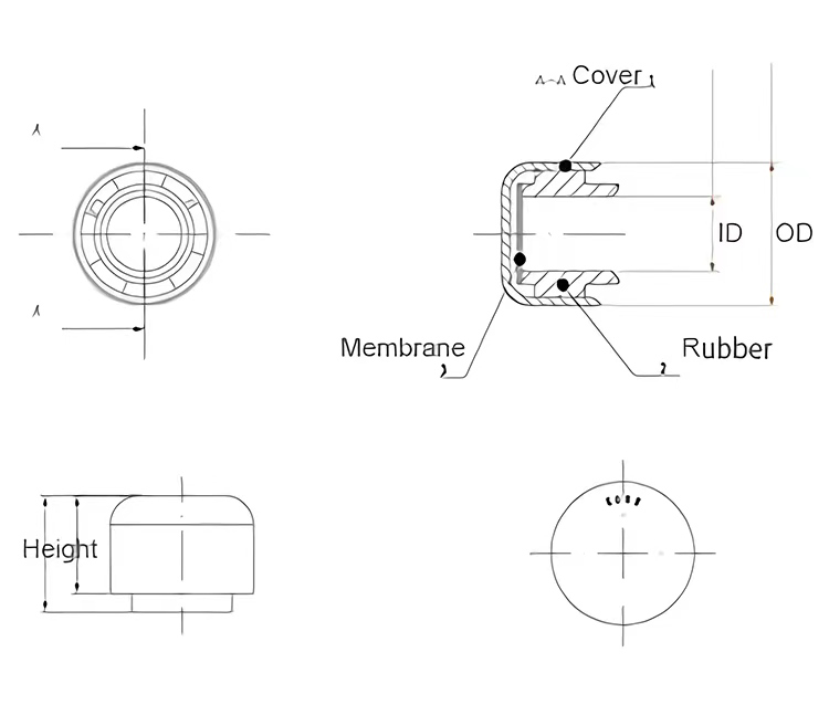 Breathable ID11.6mm IP68 Waterproof Plug Lighting Balance Pressure Valve