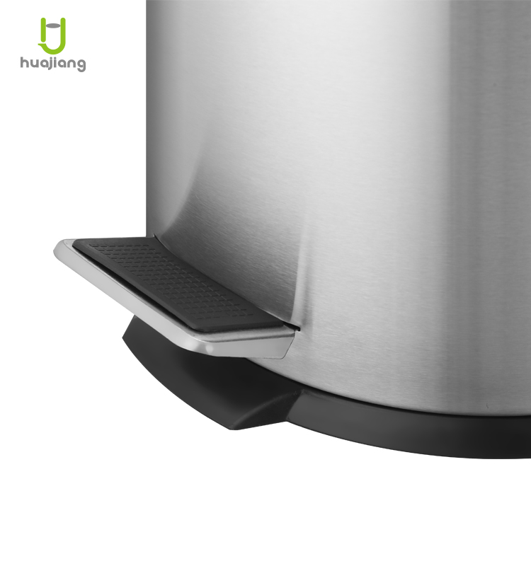3L/5L/8L/12L/20L/30L Round Stainless Steel Pedal Bin with Rolling Cover Sustainable and Waste Management Solutio