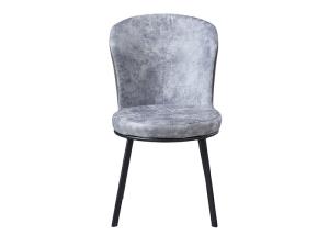 China Office Modern Light Gray Upholstered Dining Chairs wholesale