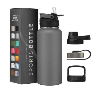 China Custom Logo Wide Mouth Vacuum Insulated Water Bottles Bpa Free wholesale