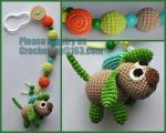 Necklace with amigurumi toy, Nursing necklace,Breastfeeding necklace, crochet