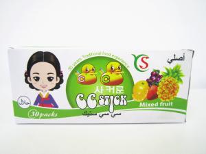 China 14.4g Mixed flavor powder CC stick candy in box / mixed fruit sweet HACCP,ISO22000 wholesale