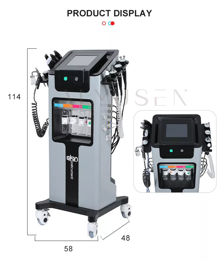 Bubble Aqua Dermabrasion Machine , H2O2 Hydra Oxygen Facial Beauty Machine