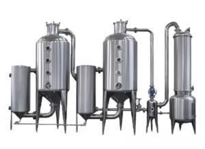 China Herbal Liquid Industrial Extraction Equipment Single Double Effect Evaporator wholesale