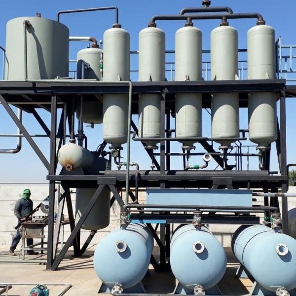 16KW Continuous Type Motor Oil Recycling Refinery Equipment for 30 kg Used