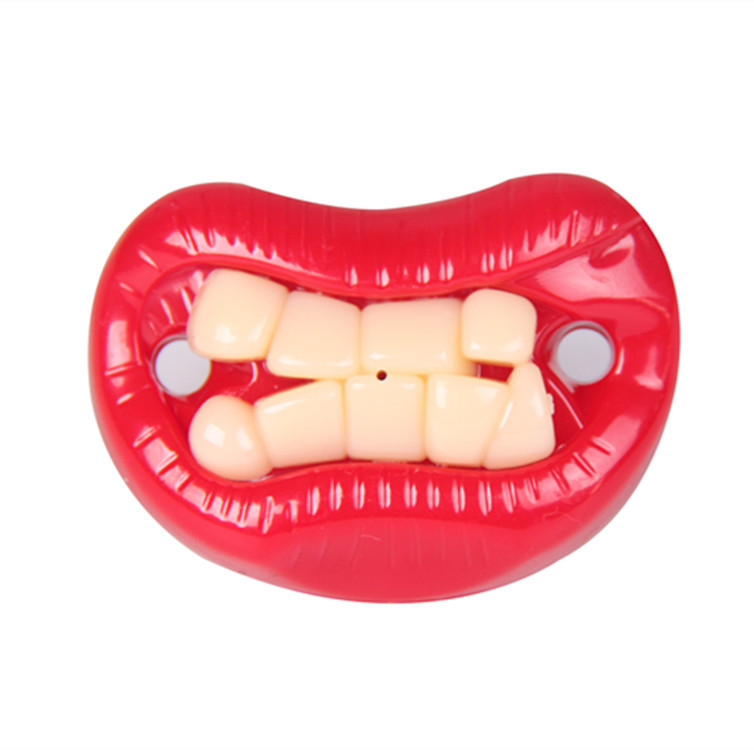 Newborn Silicone Lips Shape Infant Pacifier Cute Infant Soother Age 6M+ New Born Pacifiers