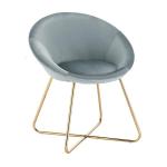 Antirust Gold Leg Leather Dining Armchairs Nordic Design Dining Chairs 150kg