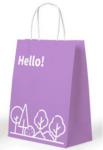 Embossed Printing Paper Bag 250gsm Printed Paper Carrier Bags
