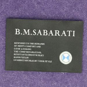 China Classic Cotton Professional Clothing Labels Personalized Sewing Tags wholesale