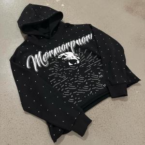China Customized Mens 300 gsm Lightweight Pullover Hooded Sweatshirt with Cut Edge Raw Hem wholesale