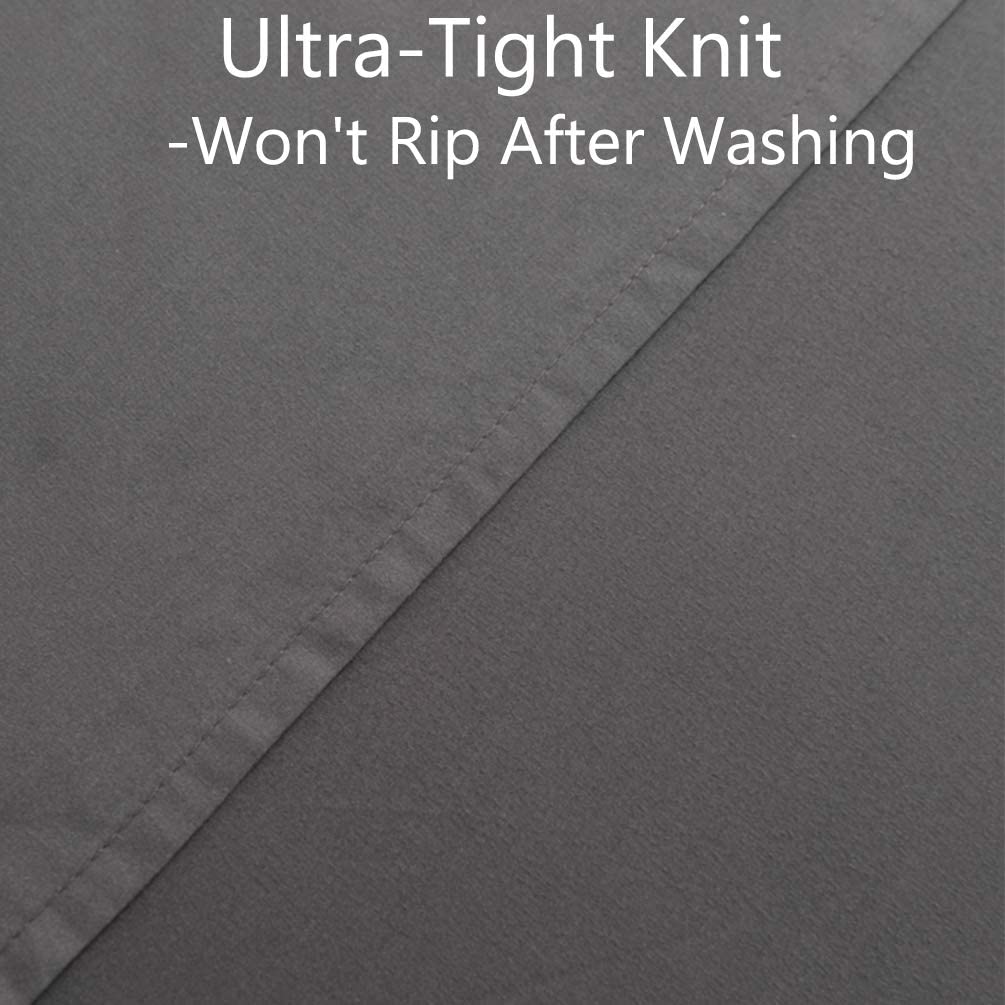 All-Season 1800 Thread Count 100% Microfiber Sheet set 6pcs made of 40 Fabric Count