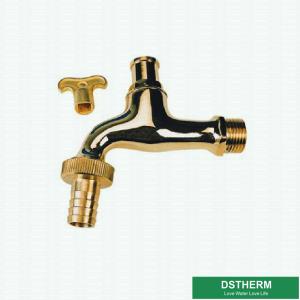 China Lockable Plated Male Threaded Brass Bibcock Valve wholesale