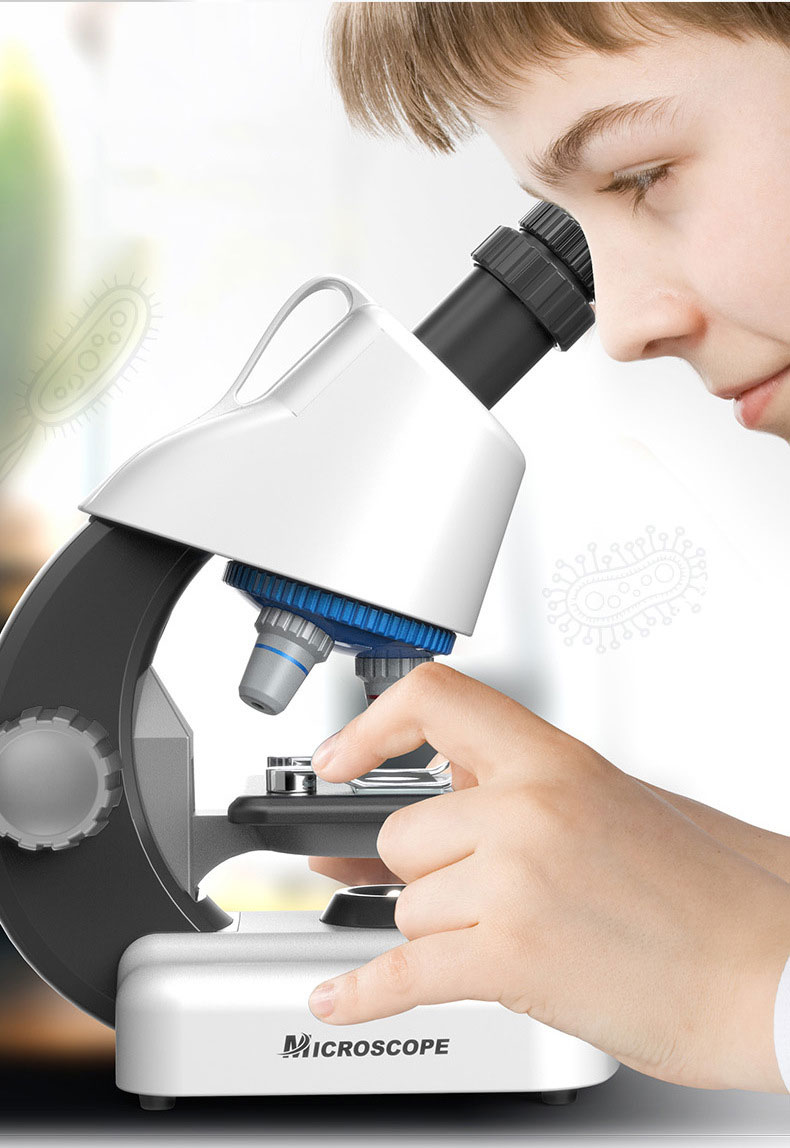 Definition Student Portable Biological Observation Microscope 1200x for Ages 2-4 Years