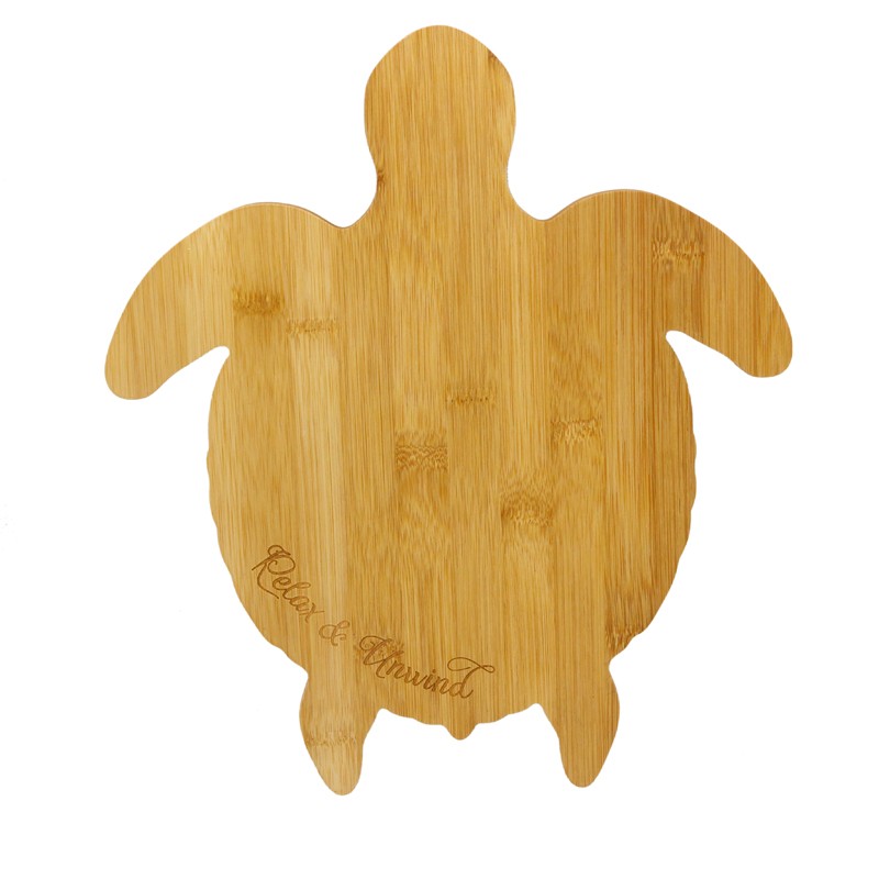 Kitchen 345mm X 300mm Wooden Bamboo Cutting Board Animal Shape