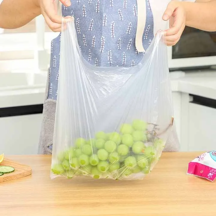 Custom Logo Storage Hand Food Pouch Plastic Produce Bag on Roll Food Storage Bag