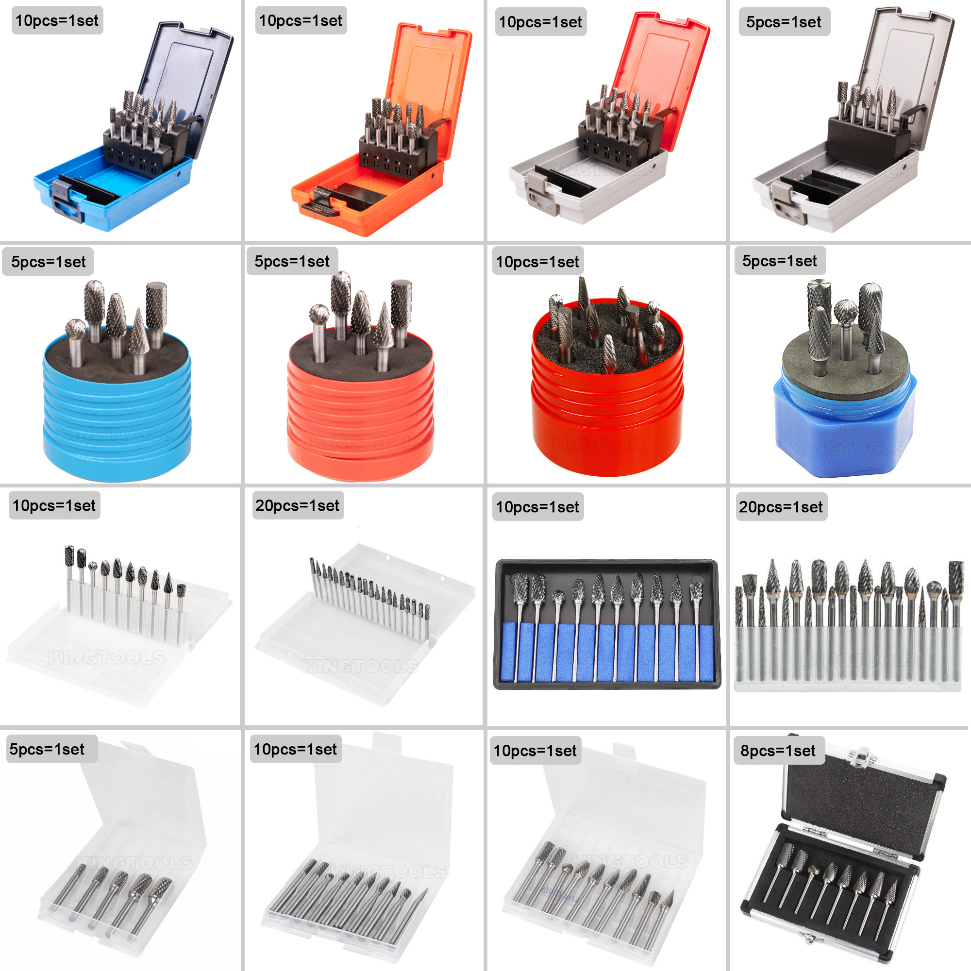 Drill Bits Electric Cutter Tools Tungsten Blue Nano Copper Coating Carbide Burrs