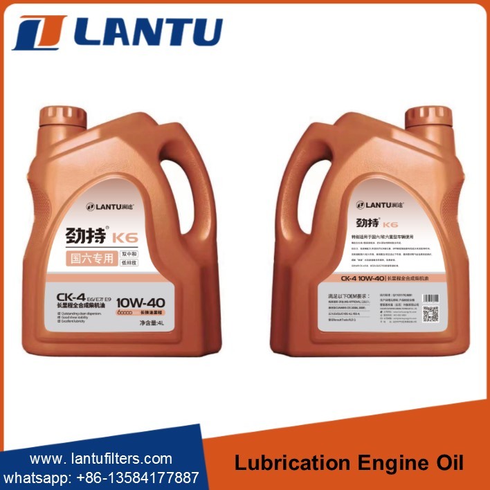 High Performance LANTU Synthetic Diesel Engine Oil Lubricating Oil SAE 10W-30 10W-40 API CH-4 Factory Price