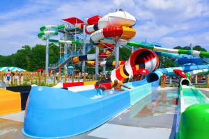 China Outdoor Water Playground Game Fiberglass Slide For Swimming Pool wholesale