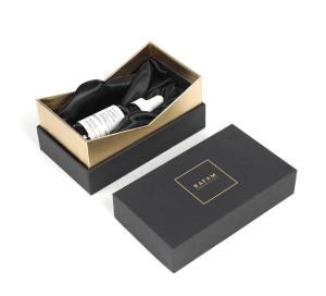 China CMYK Black Essential Oil Cardboard Box With Lid 2.5mm wholesale