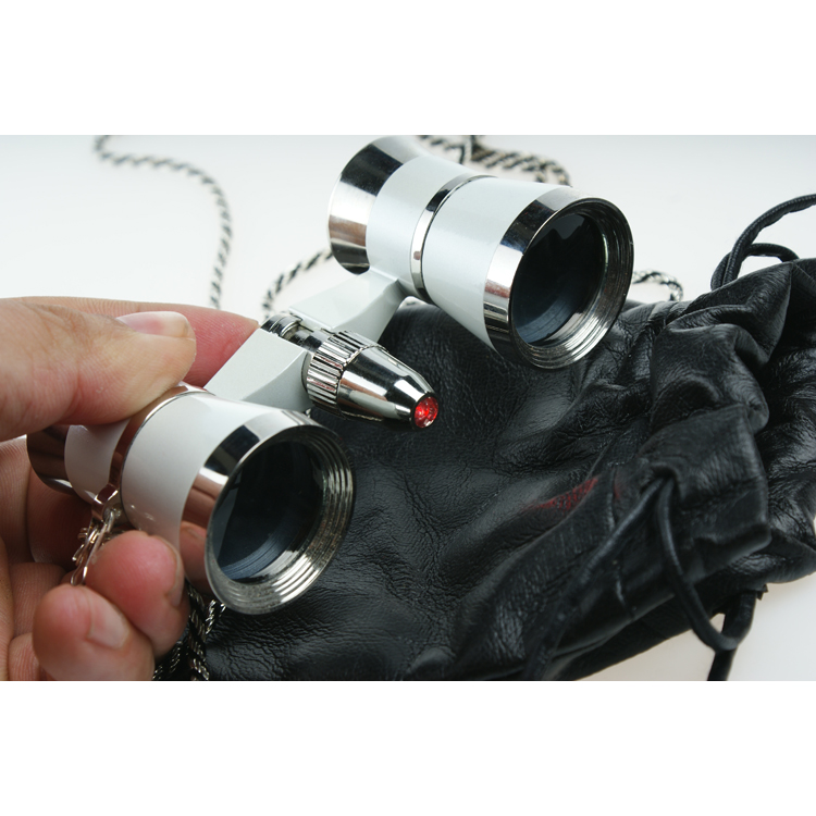 Lightweight 3x25 Opera Theater Glasses with Optional Rubber and Aluminum Material