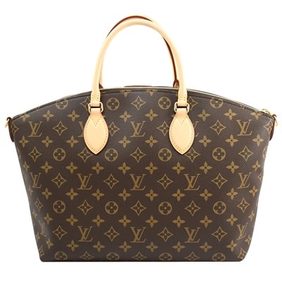 Monogram coated canvas BoéTie MM Tote Bag M45987 Dark Coffee