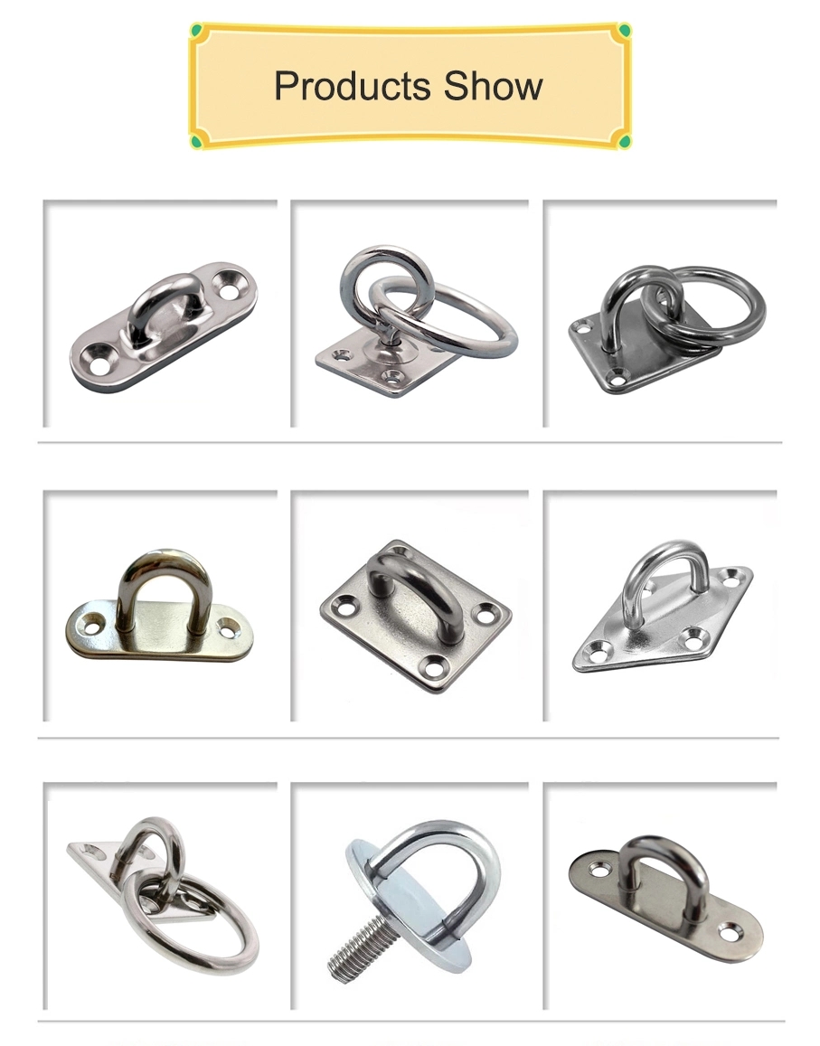 Marine Rigging Hardware Stainless Steel 304 Diamond Eye Plate High Strength