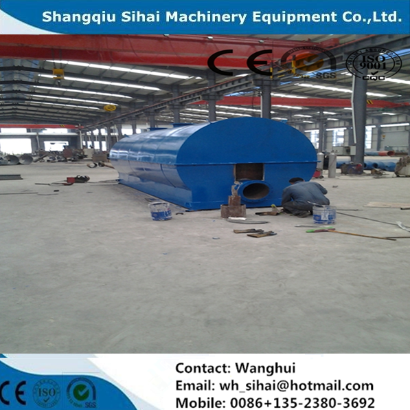Fuel Oil Grade 8-10tons Capacity Waste Crude Oil Circulating to Diesel Distillation Machine in 24hours