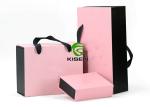 Pink Packaging Cardboard Jewelry Gift Boxes Foldable Slidable For Garment