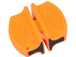 China Mini Pocket Orange Tungsten Carbide Knife Sharpener For Outdoor Sport Metal Knife wholesale