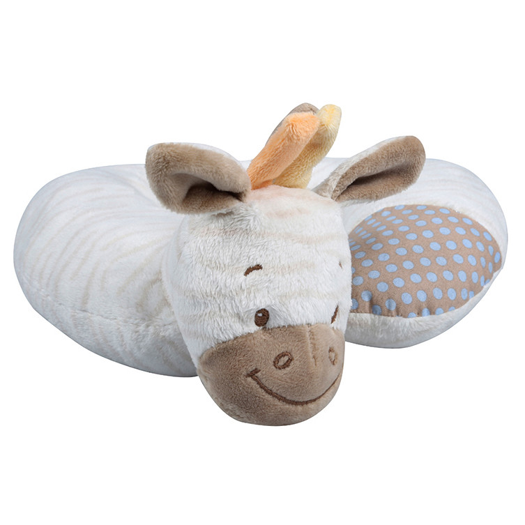 Giraff Shape Newborn Plush Toys Embroidery Logo Customized Size Easy Cleaning