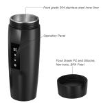 Portable Car Heating Cup, 350 Ml Travel Electric Kettle, 304 Stainless Steel