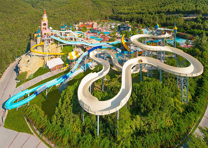 Amusement Park Outdoor Pool Fiberglass Water Slide