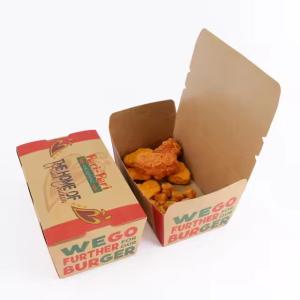 China Wholesale Custom Paper Fried Chicken Boxes - Food - Grade Fast Food Packaging on sale