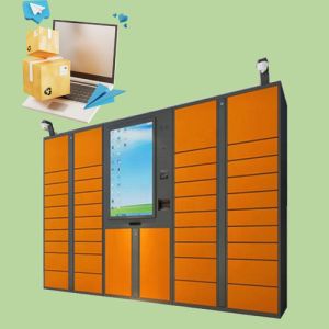 China SMS Input Password Parcel Delivery Lockers With Android System And Barcode wholesale